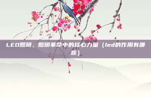 LED照明,照明革命中的核心力量(led的作用有哪些)