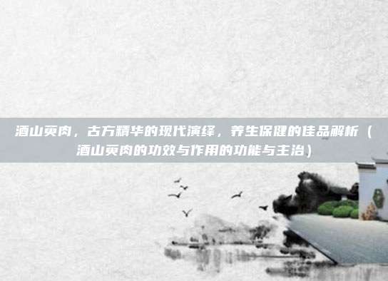 酒山萸肉，古方精华的现代演绎，养生保健的佳品解析（酒山萸肉的功效与作用的功能与主治）