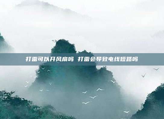 打雷可以开风扇吗 打雷会导致电线短路吗