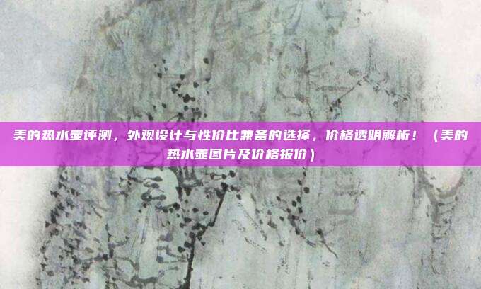 美的热水壶评测,外观设计与性价比兼备的选择,价格透明解析!(美的热水壶图片及价格报价)