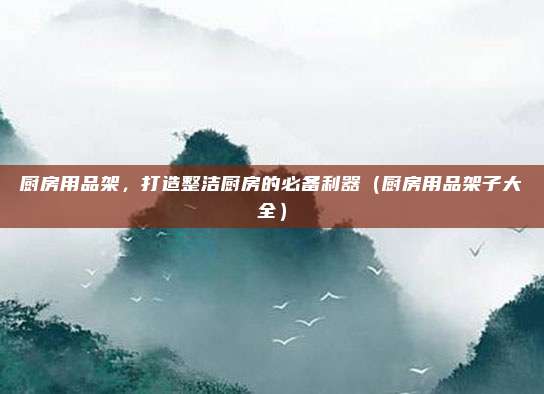 厨房用品架,打造整洁厨房的必备利器(厨房用品架子大全)
