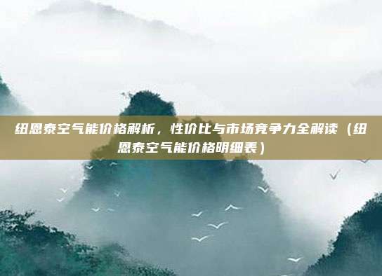 纽恩泰空气能价格解析,性价比与市场竞争力全解读(纽恩泰空气能价格明细表)