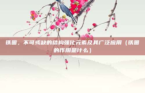 铁圈，不可或缺的结构强化元素及其广泛应用（铁圈的作用是什么）