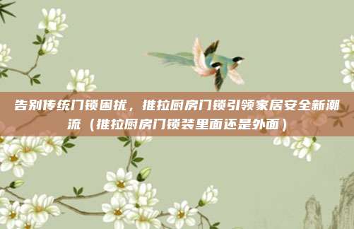 告别传统门锁困扰,推拉厨房门锁引领家居安全新潮流(推拉厨房门锁装里面还是外面)