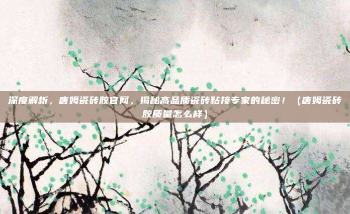 深度解析，唐姆瓷砖胶官网，揭秘高品质瓷砖粘接专家的秘密！（唐姆瓷砖胶质量怎么样）