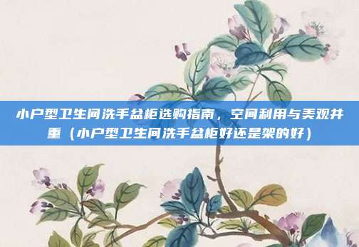 小户型卫生间洗手盆柜选购指南，空间利用与美观并重（小户型卫生间洗手盆柜好还是架的好）