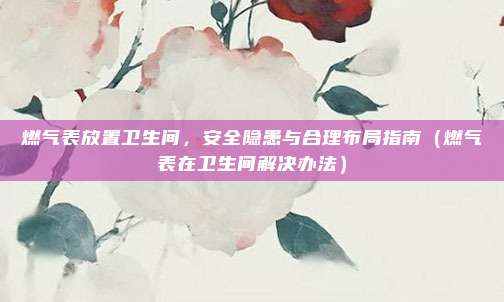 燃气表放置卫生间，安全隐患与合理布局指南（燃气表在卫生间解决办法）