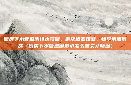 厨房下水管道侧排水攻略，解决堵塞难题，畅享清洁厨房（厨房下水管道侧排水怎么安装才畅通）