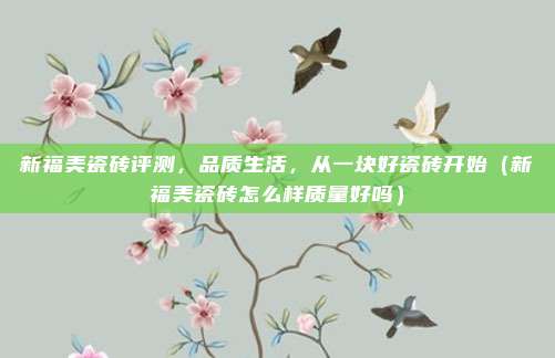 新福美瓷砖评测,品质生活,从一块好瓷砖开始(新福美瓷砖怎么样质量好吗)