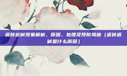 瓷砖返碱现象解析,原因、处理及预防措施(瓷砖返碱是什么原因)