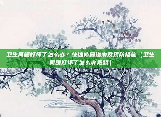 卫生间暖灯坏了怎么办?快速修复指南及预防措施(卫生间暖灯坏了怎么办视频)