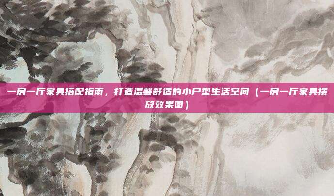 一房一厅家具搭配指南，打造温馨舒适的小户型生活空间（一房一厅家具摆放效果图）
