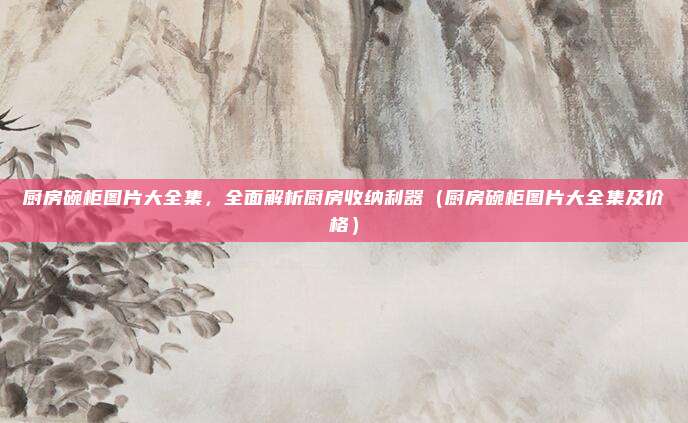 厨房碗柜图片大全集,全面解析厨房收纳利器(厨房碗柜图片大全集及价格)