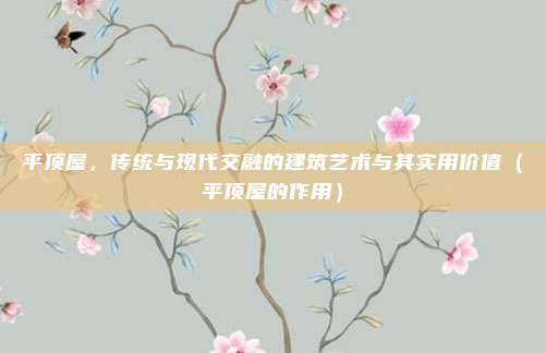 平顶屋，传统与现代交融的建筑艺术与其实用价值（平顶屋的作用）