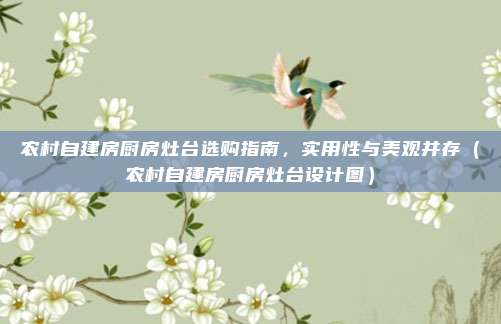 农村自建房厨房灶台选购指南，实用性与美观并存（农村自建房厨房灶台设计图）