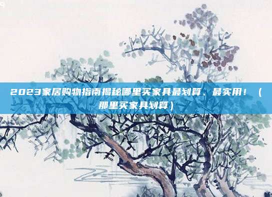 2023家居购物指南揭秘哪里买家具最划算、最实用!(那里买家具划算)