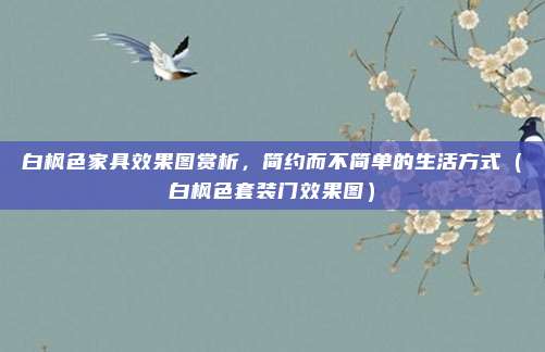 白枫色家具效果图赏析,简约而不简单的生活方式(白枫色套装门效果图)