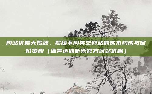 网站价格大揭秘,揭秘不同类型网站的成本构成与定价策略(瑞声达助听器官方网站价格)