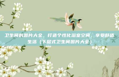 卫生间的图片大全,打造个性化浴室空间,享受舒适生活(下层式卫生间图片大全)