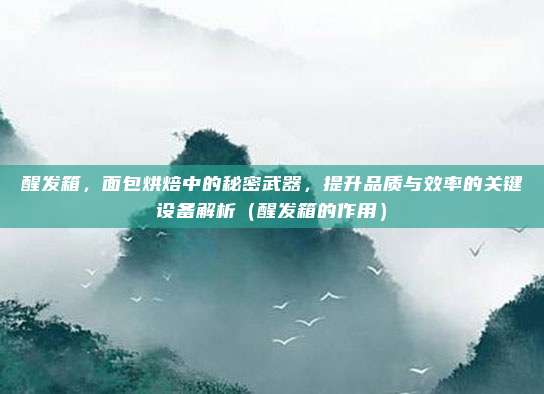 醒发箱，面包烘焙中的秘密武器，提升品质与效率的关键设备解析（醒发箱的作用）