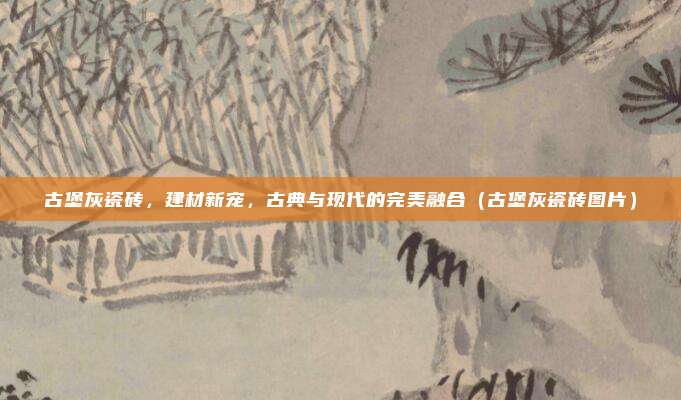 古堡灰瓷砖,建材新宠,古典与现代的完美融合(古堡灰瓷砖图片)