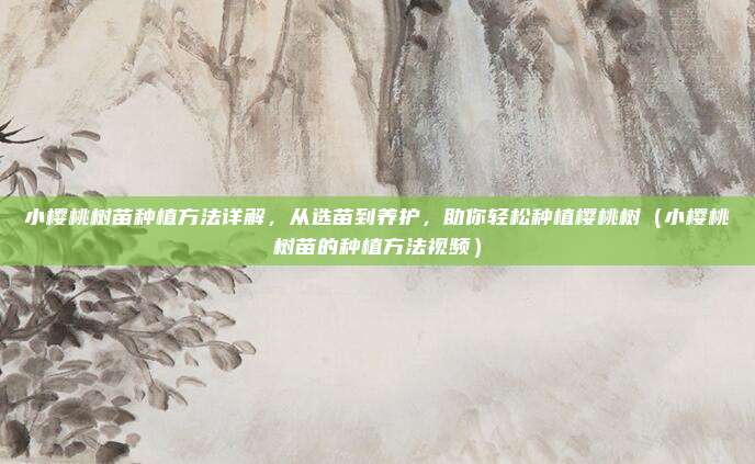 小樱桃树苗种植方法详解,从选苗到养护,助你轻松种植樱桃树(小樱桃树苗的种植方法视频)