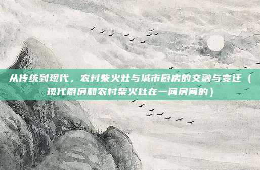 从传统到现代,农村柴火灶与城市厨房的交融与变迁(现代厨房和农村柴火灶在一间房间的)