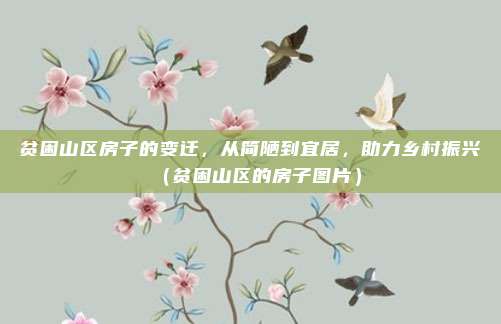 贫困山区房子的变迁,从简陋到宜居,助力乡村振兴(贫困山区的房子图片)