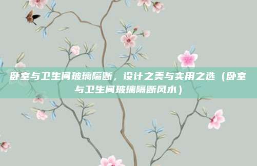 卧室与卫生间玻璃隔断，设计之美与实用之选（卧室与卫生间玻璃隔断风水）