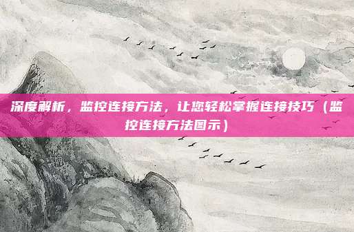 深度解析,监控连接方法,让您轻松掌握连接技巧(监控连接方法图示)