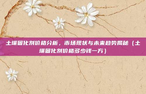土壤固化剂价格分析，市场现状与未来趋势揭秘（土壤固化剂价格多少钱一方）
