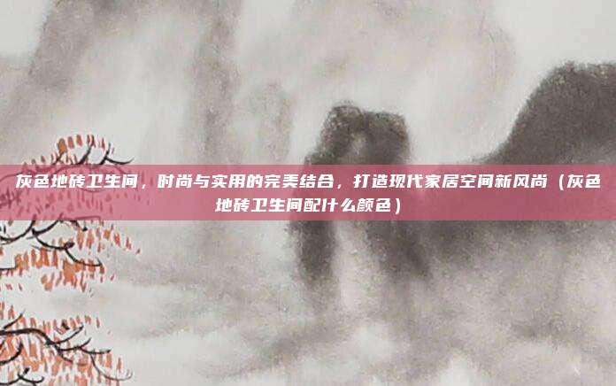灰色地砖卫生间，时尚与实用的完美结合，打造现代家居空间新风尚（灰色地砖卫生间配什么颜色）