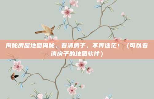 揭秘房屋地图奥秘，看清房子，不再迷茫！（可以看清房子的地图软件）