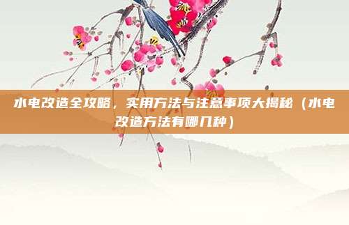 水电改造全攻略,实用方法与注意事项大揭秘(水电改造方法有哪几种)