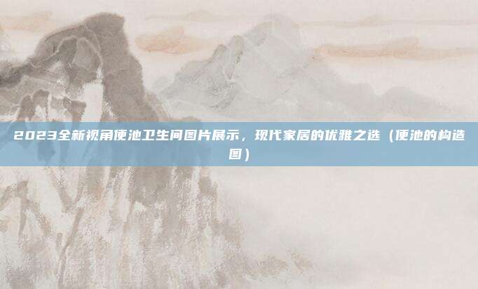 2023全新视角便池卫生间图片展示,现代家居的优雅之选(便池的构造图)