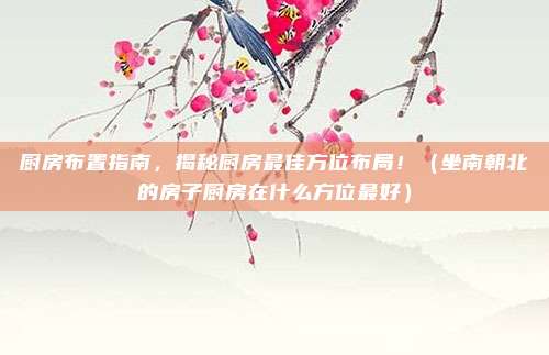 厨房布置指南,揭秘厨房最佳方位布局!(坐南朝北的房子厨房在什么方位最好)