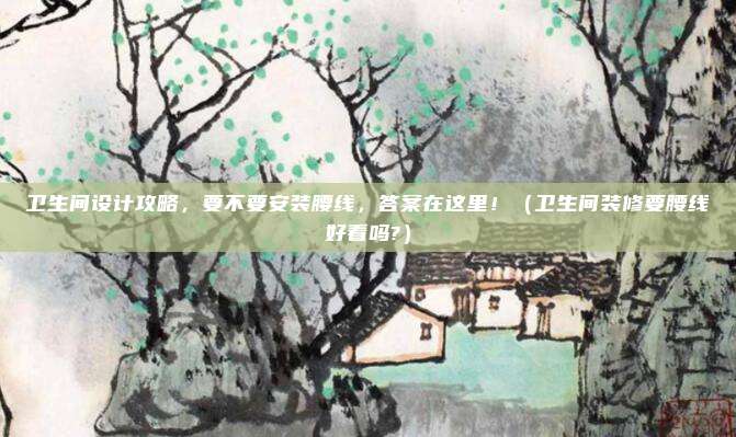 卫生间设计攻略，要不要安装腰线，答案在这里！（卫生间装修要腰线好看吗?）