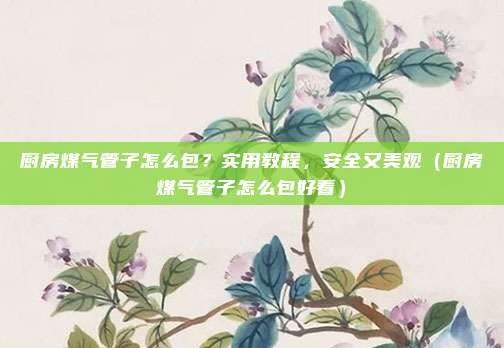 厨房煤气管子怎么包？实用教程，安全又美观（厨房煤气管子怎么包好看）