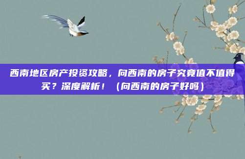 西南地区房产投资攻略,向西南的房子究竟值不值得买?深度解析!(向西南的房子好吗)