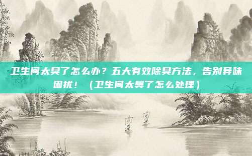卫生间太臭了怎么办?五大有效除臭方法,告别异味困扰!(卫生间太臭了怎么处理)