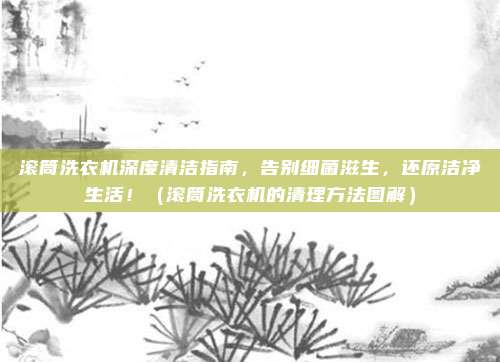 滚筒洗衣机深度清洁指南，告别细菌滋生，还原洁净生活！（滚筒洗衣机的清理方法图解）