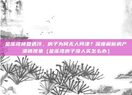 金溪湾楼盘遇冷，房子为何无人问津？深度解析房产滞销现象（金溪湾房子没人买怎么办）