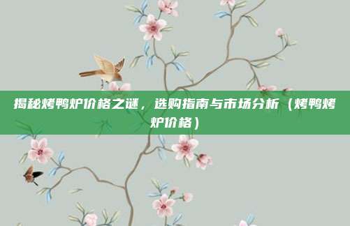 揭秘烤鸭炉价格之谜,选购指南与市场分析(烤鸭烤炉价格)