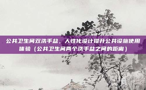 公共卫生间双洗手盆，人性化设计提升公共设施使用体验（公共卫生间两个洗手盆之间的距离）