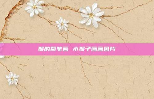 猴的简笔画 小猴子画画图片
