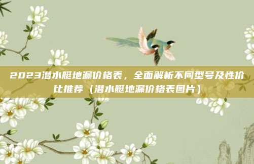 2023潜水艇地漏价格表，全面解析不同型号及性价比推荐（潜水艇地漏价格表图片）