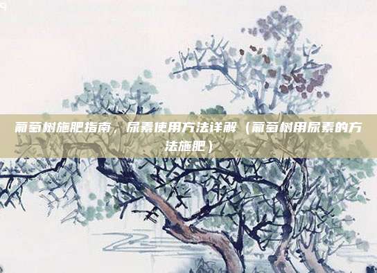 葡萄树施肥指南，尿素使用方法详解（葡萄树用尿素的方法施肥）