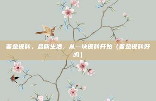 普金瓷砖,品质生活,从一块瓷砖开始(普金瓷砖好吗)