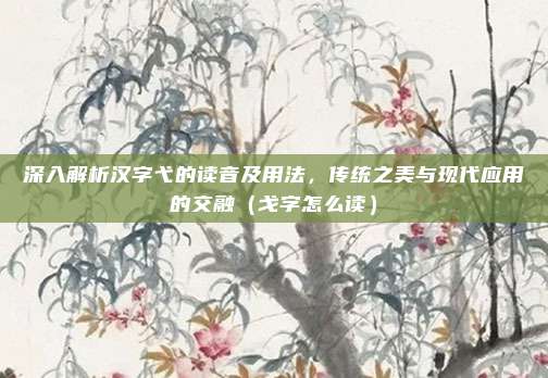 深入解析汉字弋的读音及用法，传统之美与现代应用的交融（戈字怎么读）