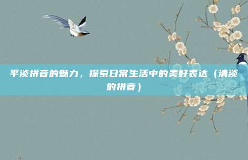 平淡拼音的魅力，探索日常生活中的美好表达（清淡的拼音）